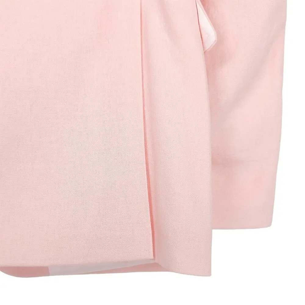 Tommy Hilfiger Mens Modern Fit Sport Coat 46R Pink Solid Linen Cotton Blend NWT